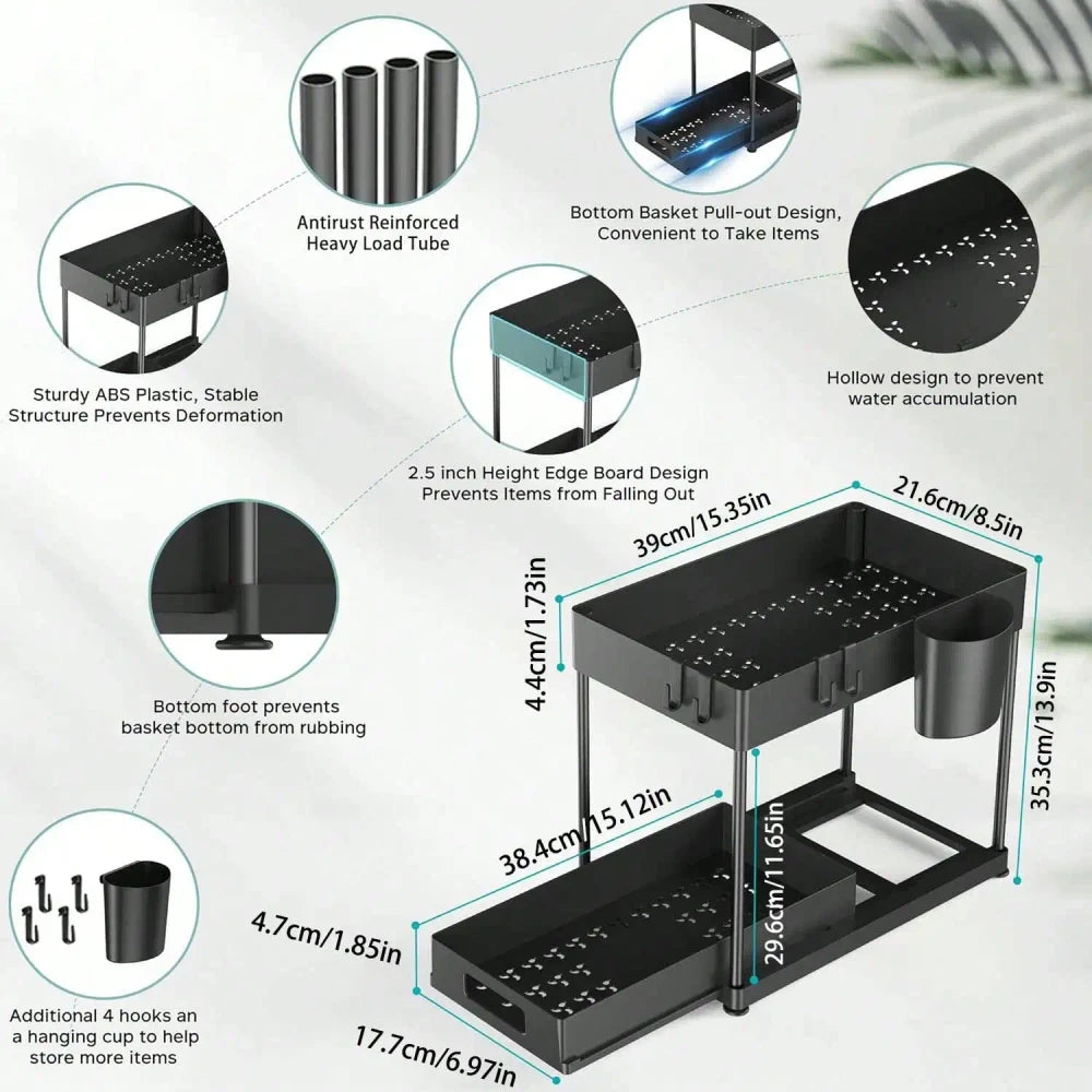 Sliding Under Sink Organizer