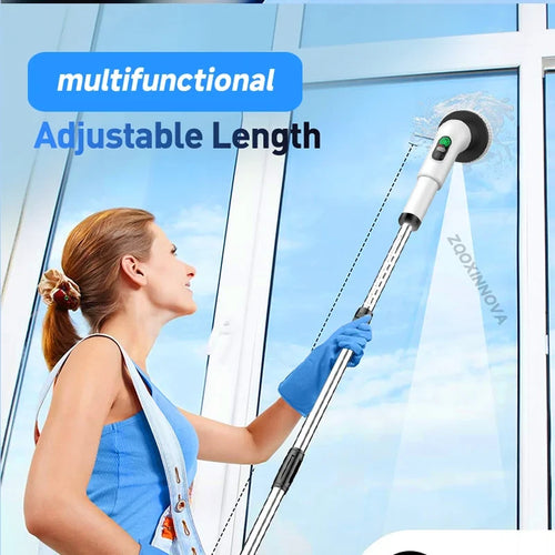 Electric Cordless Cleaning Scrubber – Complete Set (All Attachments Included)