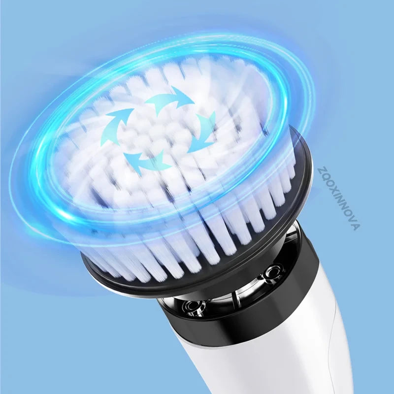 Electric Cordless Cleaning Scrubber – Complete Set (All Attachments Included)