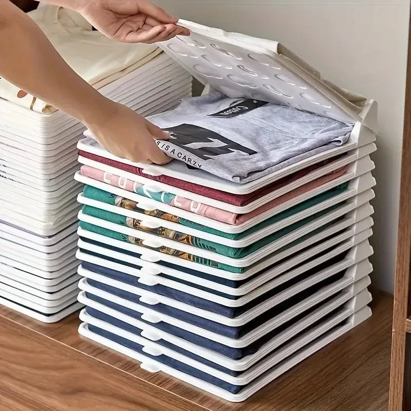 Stackable Closet Clothing Organizers