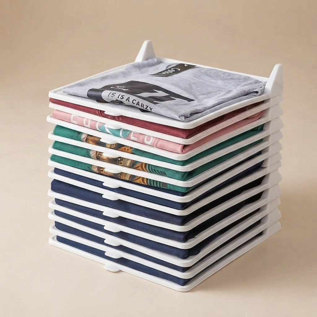 Stackable Closet Clothing Organizers